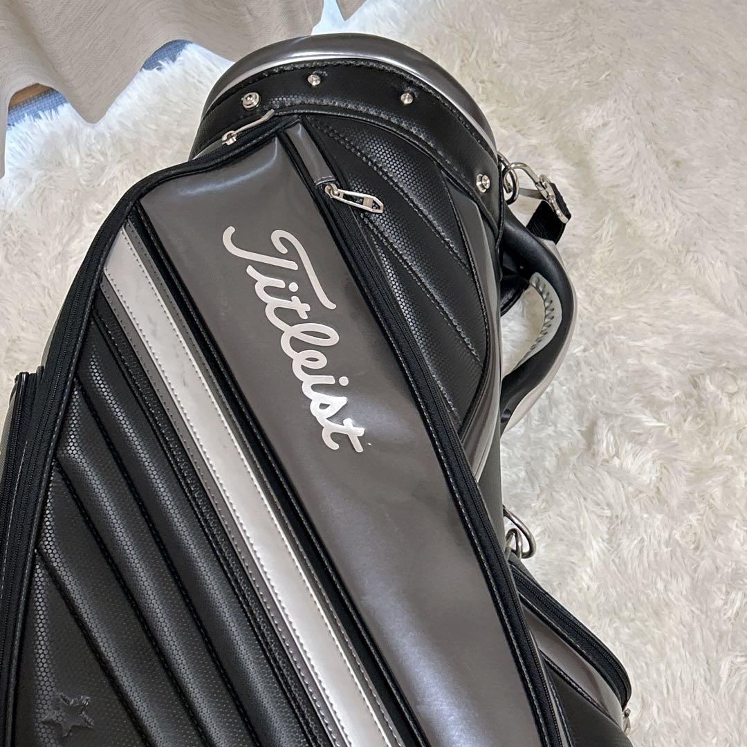 Titleist タイトリスト キャディバッグ ブラック　シルバー　ゴルフバック