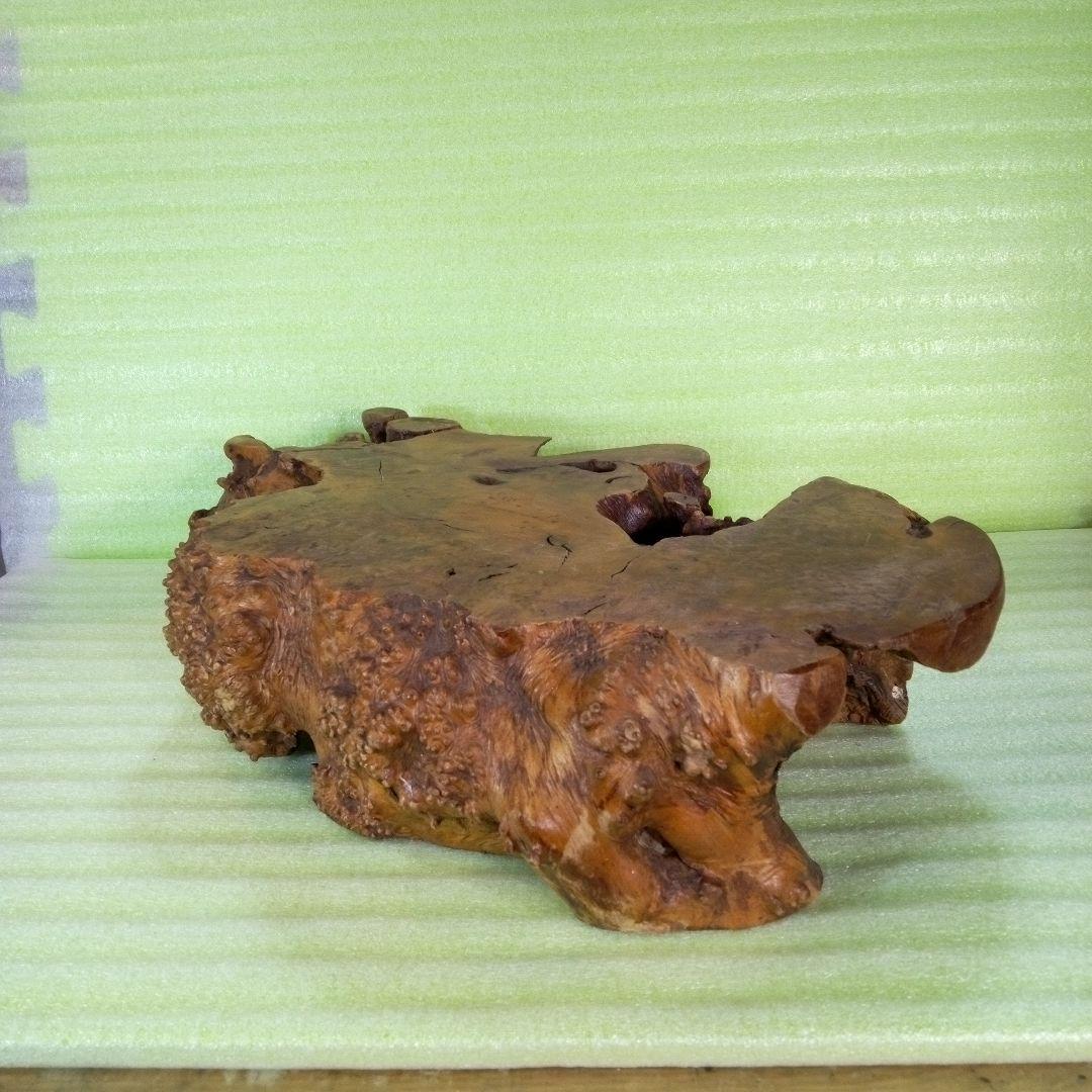 木製　花台　花瓶台　装飾台　飾り台　置物　無骨デザイン　芸術品　美術品　瘤花台？