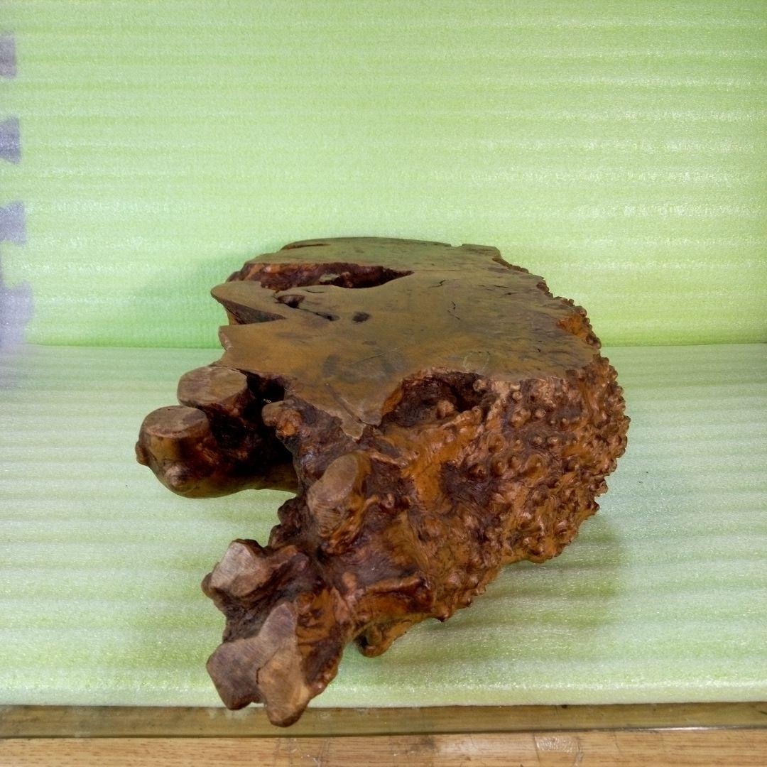 木製　花台　花瓶台　装飾台　飾り台　置物　無骨デザイン　芸術品　美術品　瘤花台？