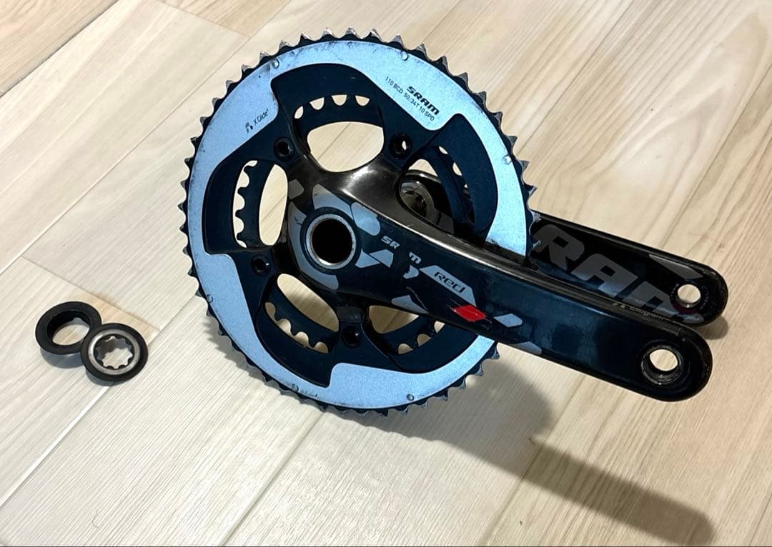 sram red カーボンクランク　170mm GXPシャフト