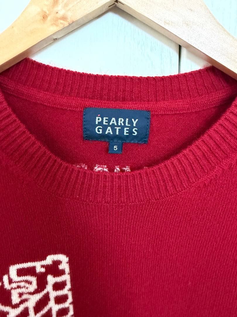 PEARLY GATES カシミア100% セーター ゴルフ パーリーゲイツ 5