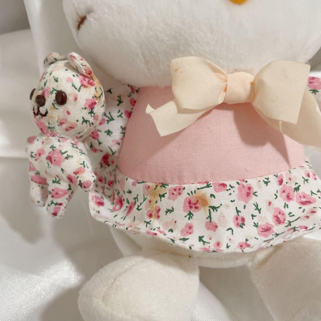 ハローキティ ぬいぐるみ 花柄 ドレス 当時物 サンリオ
