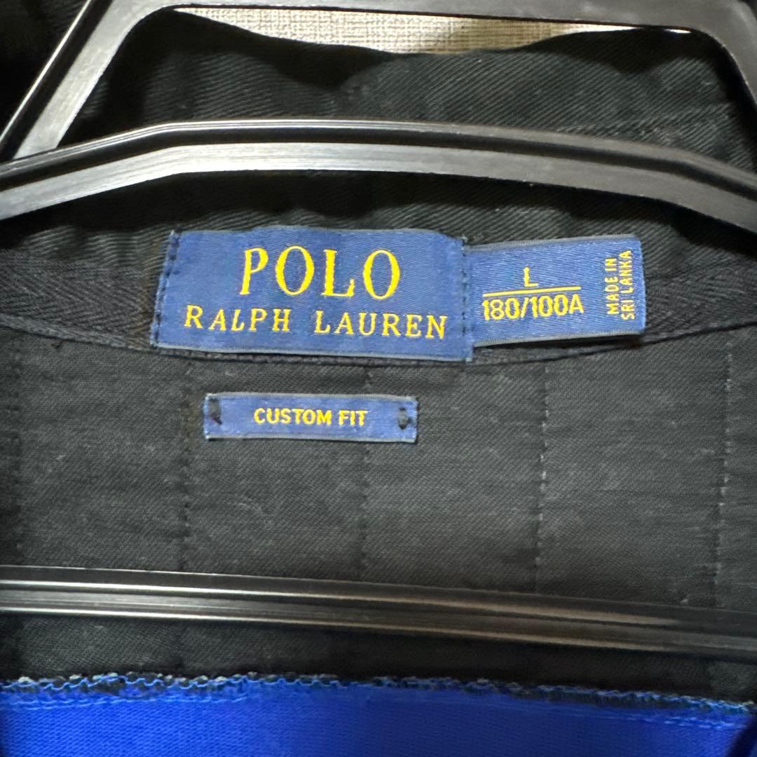 Ralph Lauren ラガーシャツ L 青