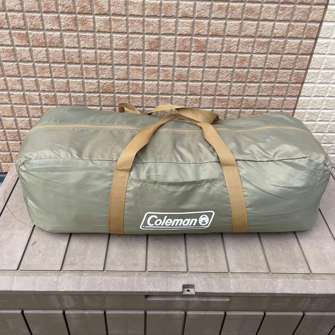 美品　限定カラー　Coleman ラウンドスクリーン2ルームハウス　オリーブ