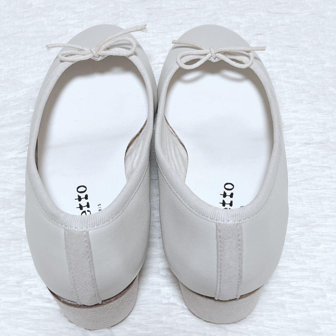 【極美品】repetto レペット ウェッジソール パンプス 白 36 リボン