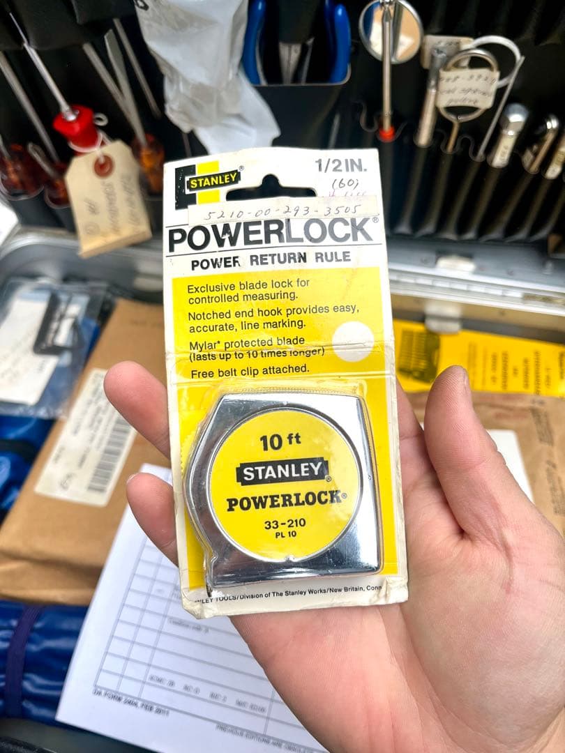 米軍放出未使用品 希少品 ゼロハリケース入り ビンテージ整備ツールキット木箱付き
