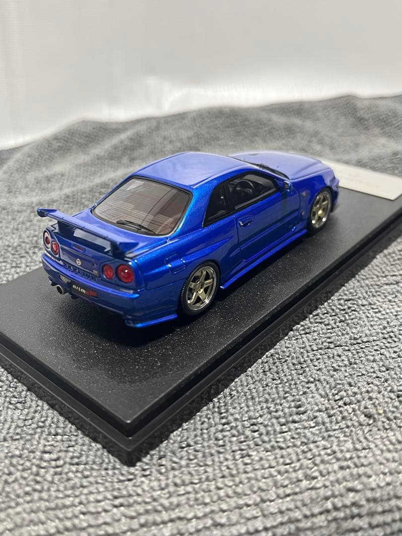 ミニカー hpiracing Nismo R34 S-tune Bayside Blue