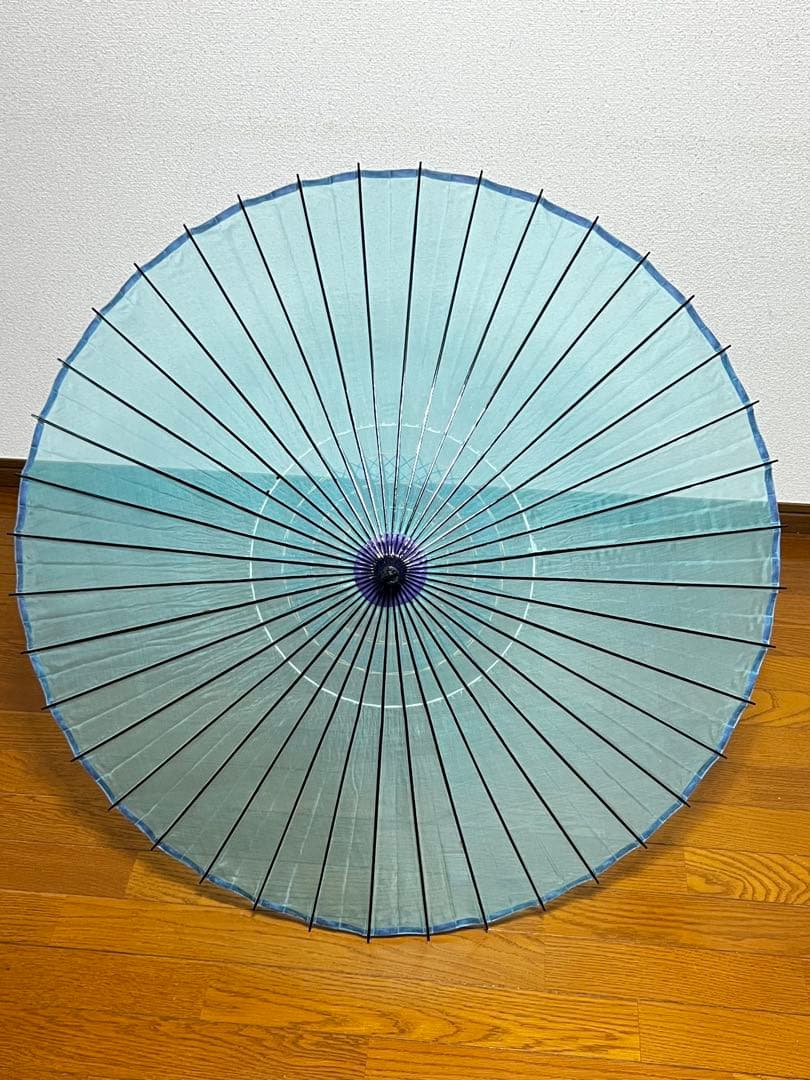 舞踊傘 青緑色 90cm