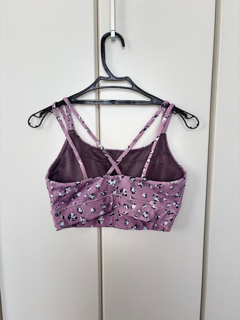 【SUKALA】【美品】薄ピンク色花柄 ヨガブラとタンクトップセット