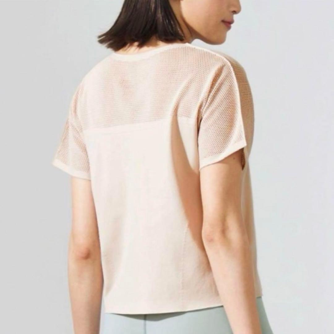 チャコット ノーソーイングニット メッシュ Tシャツ M ヨガウェア バレエ