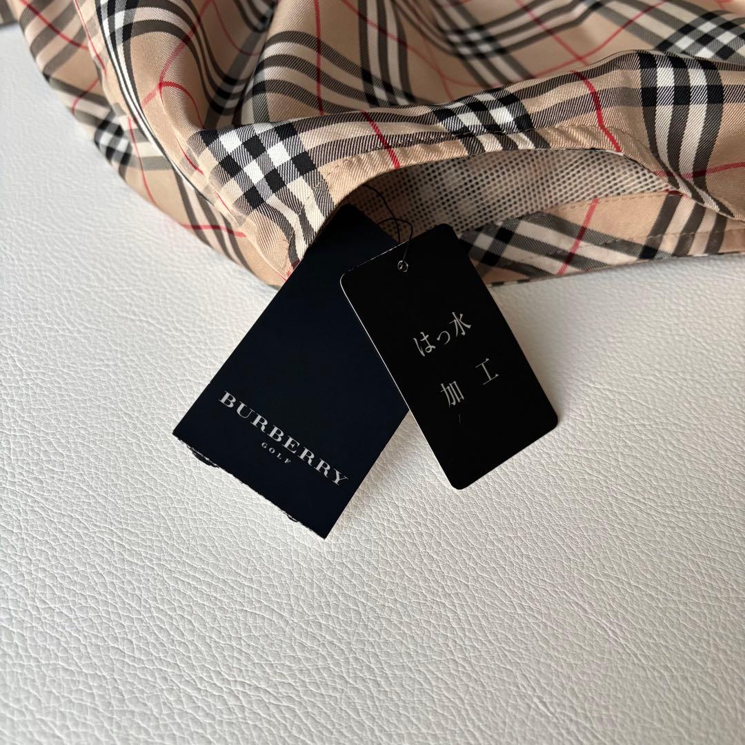 【タグ付き LL】BURBERRY GOLF ベスト　ノバチェック　ジップアップ
