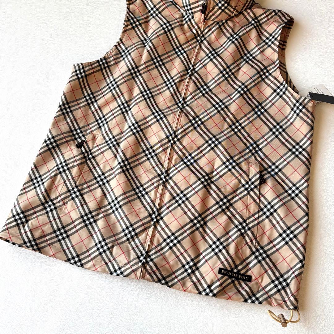 【タグ付き LL】BURBERRY GOLF ベスト　ノバチェック　ジップアップ