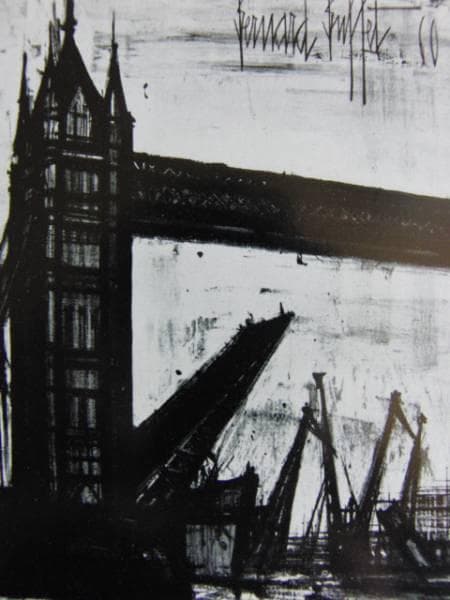 ベルナール・ビュフェ 219-1960　画集画、高級額装付