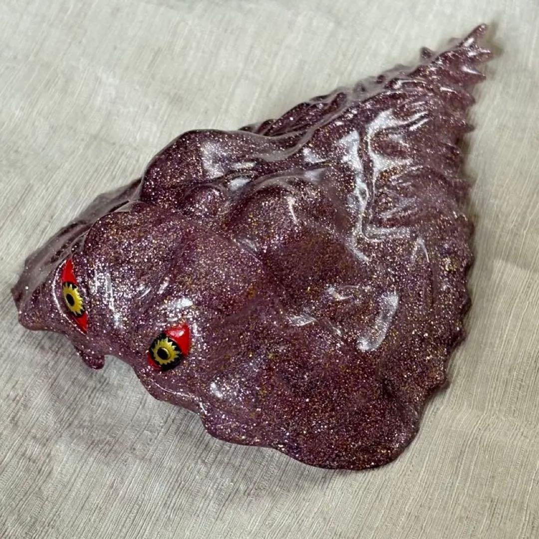 マルサン ヘドラ 飛行形態　パープルラメ　赤目