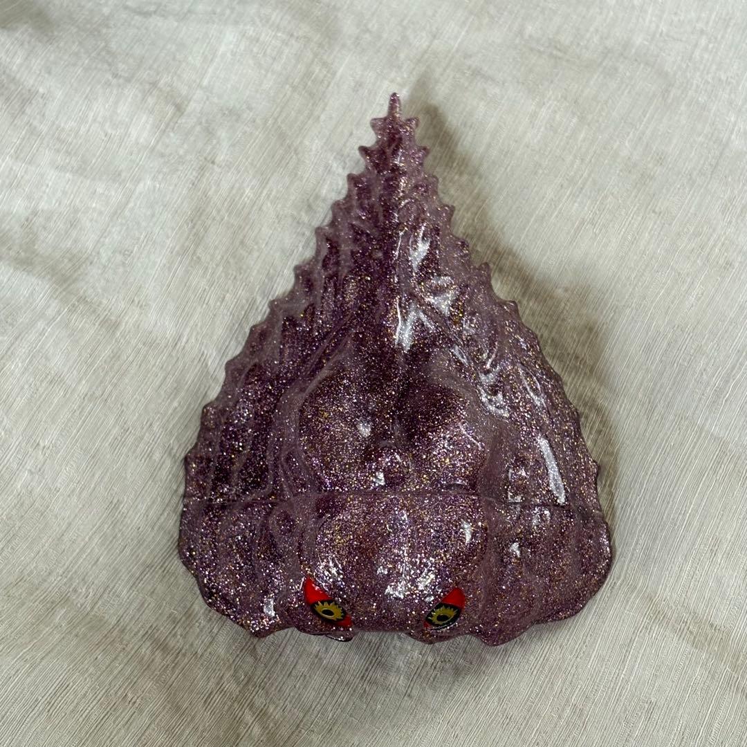 マルサン ヘドラ 飛行形態　パープルラメ　赤目