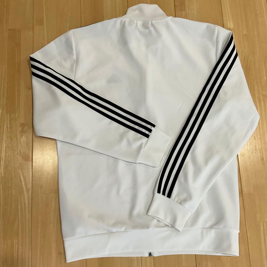 adidas トラックジャケット　ホワイト　【メンズサイズXL】