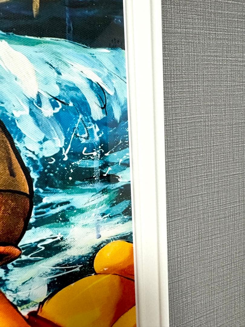 No.143フレーム付きキャンバスアート　オマージュアート　バンクシー　絵画