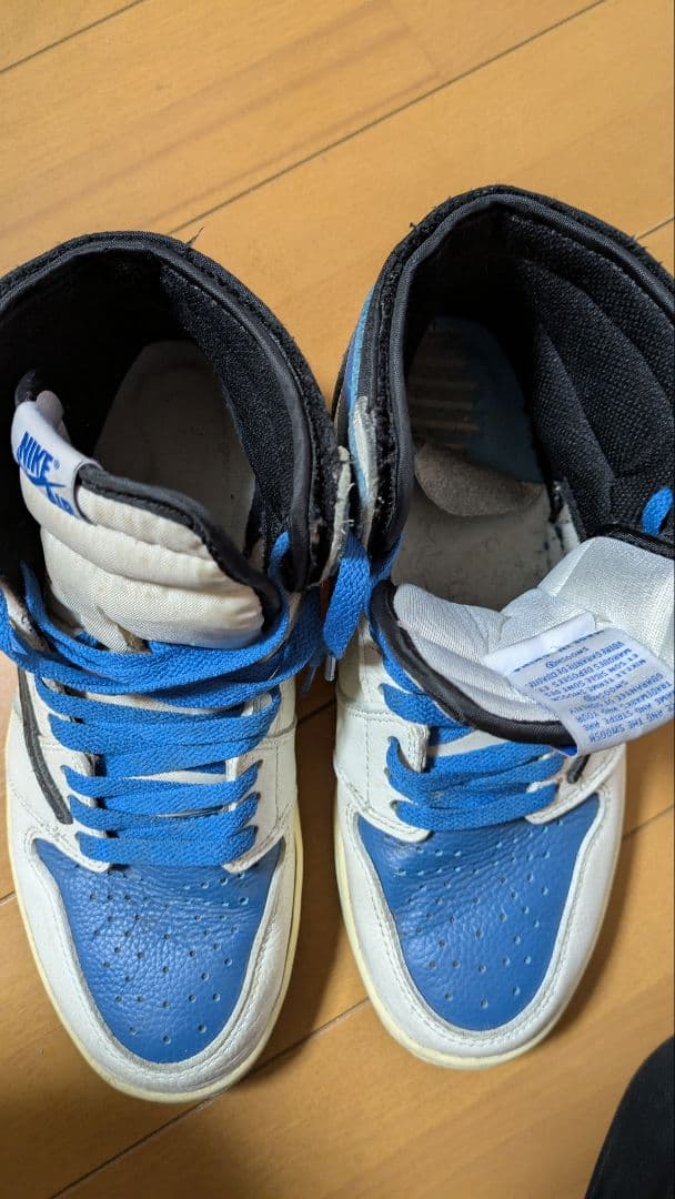 Travis Scott×AirJordan1ミリタリーブルーRETROHIGH