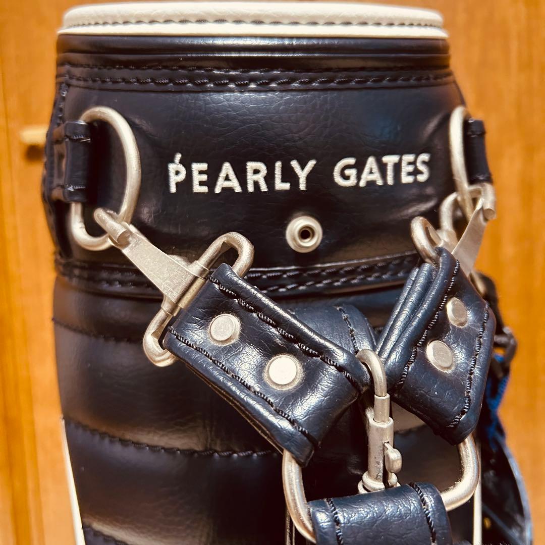【希少 美品】PEARLY GATES レザー キャディバッグ ツアーモデル
