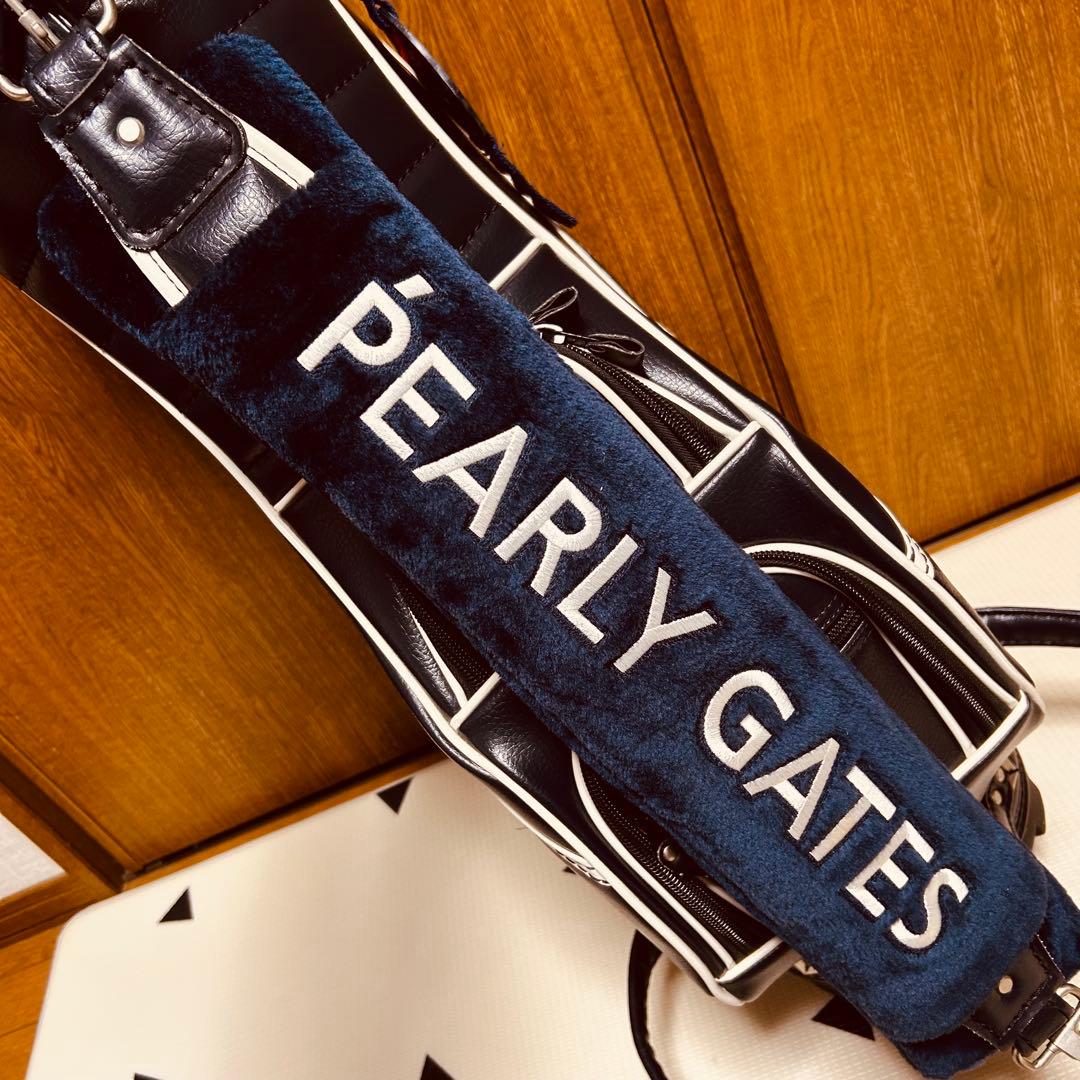 【希少 美品】PEARLY GATES レザー キャディバッグ ツアーモデル