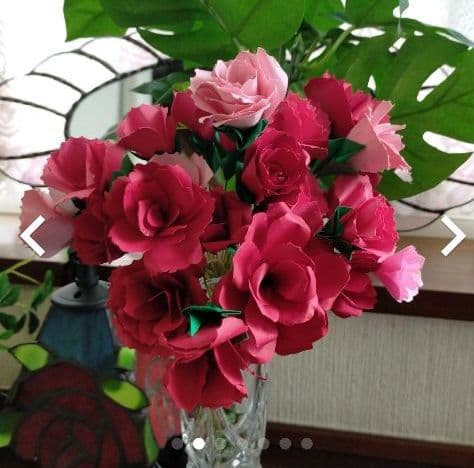 ハンドメイド：薔薇の花束【現品】1580円