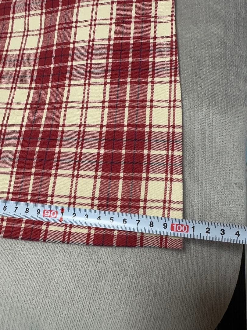 RalphLauren 赤と白のチェック柄エプロン