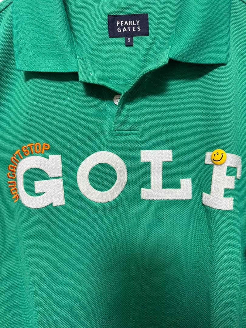 激レア 着用1度のみ PEARLYGATESGOLF ポロシャツ サイズ5 L