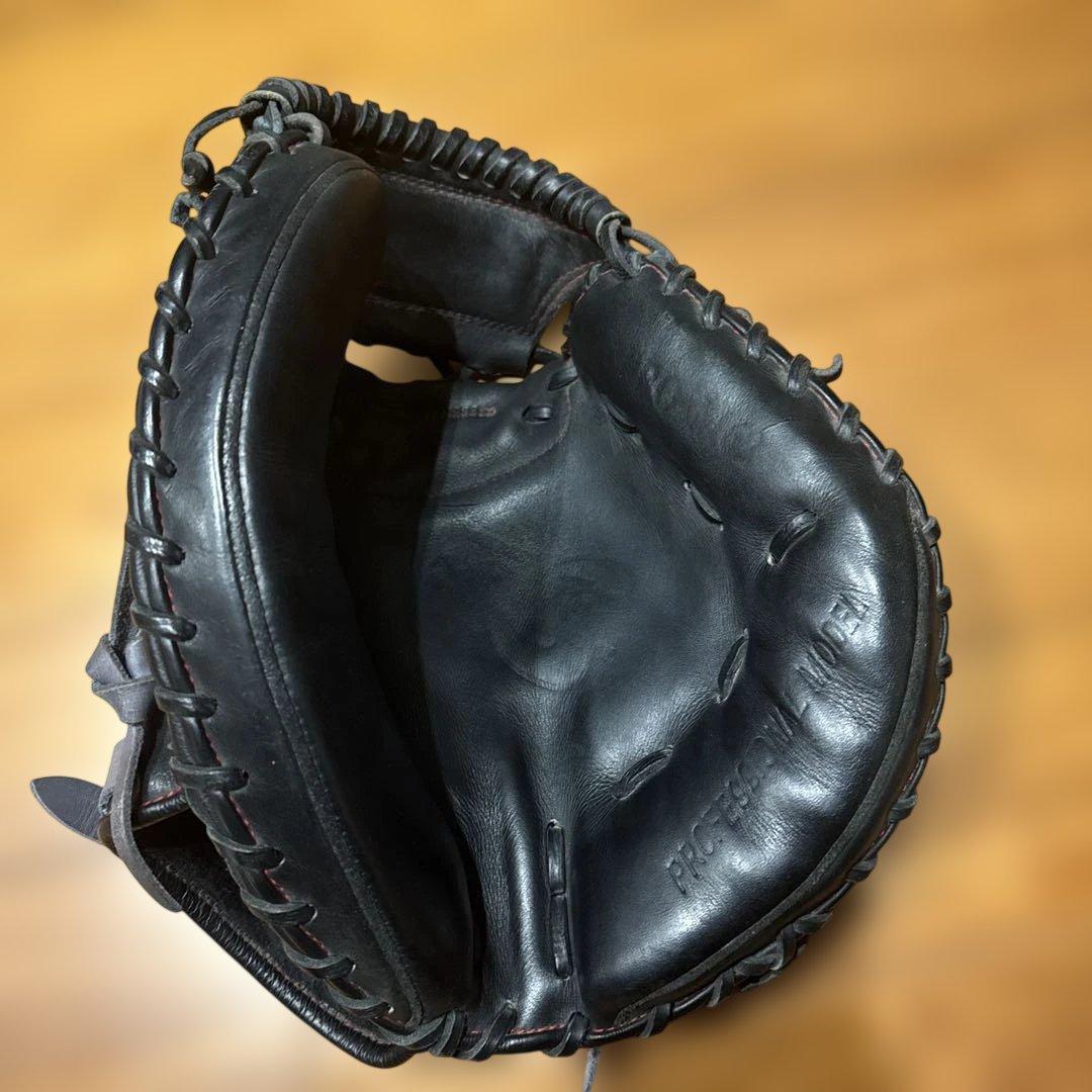 黒 レザー 軟式野球グローブ