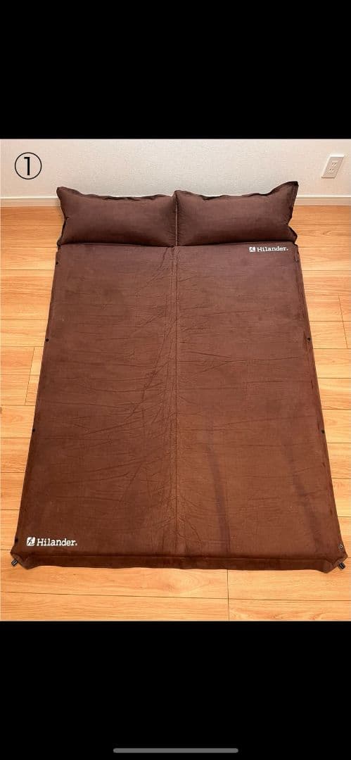 Hilander（ハイランダー）スエードインフレーターマット ダブル 2個セット
