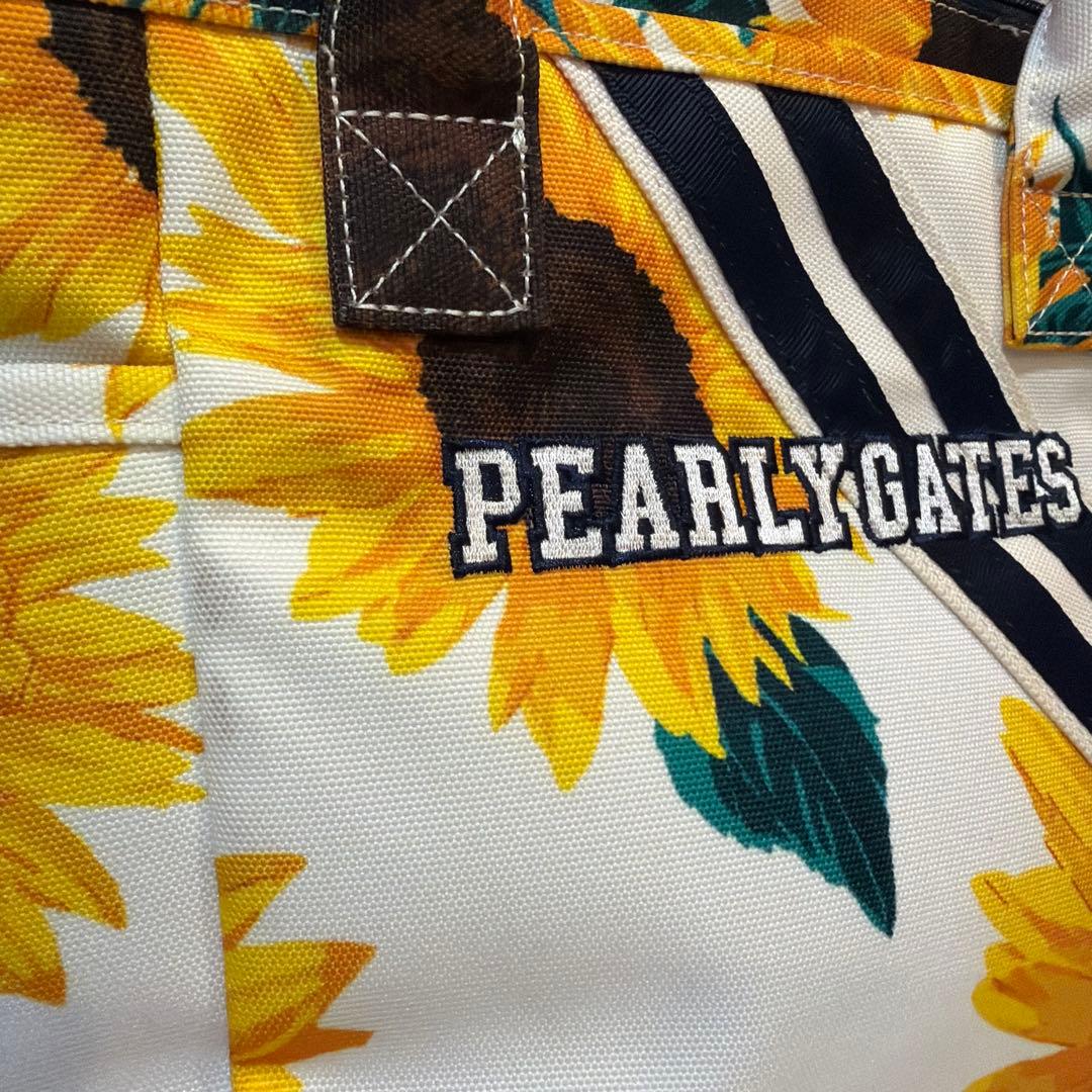 PEARLY GATES ひまわり柄トートバッグ