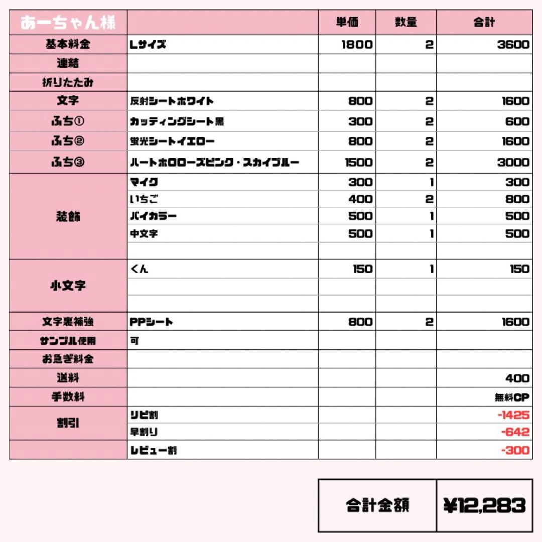 あーちゃん【4/18発】うちわ文字 連結 文字パネル 団扇屋さん オーダー