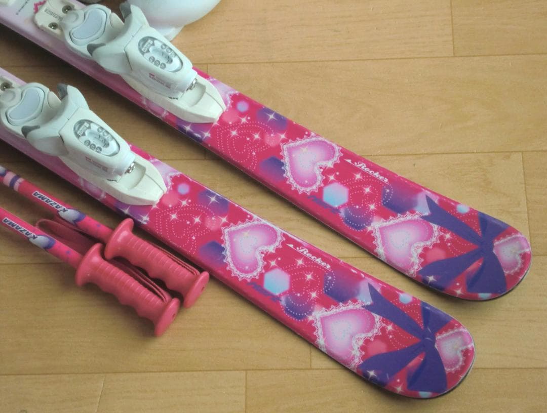 ■■送料無料■Hart■子供用スキーセット■板106靴20■WAX済■女の子■■