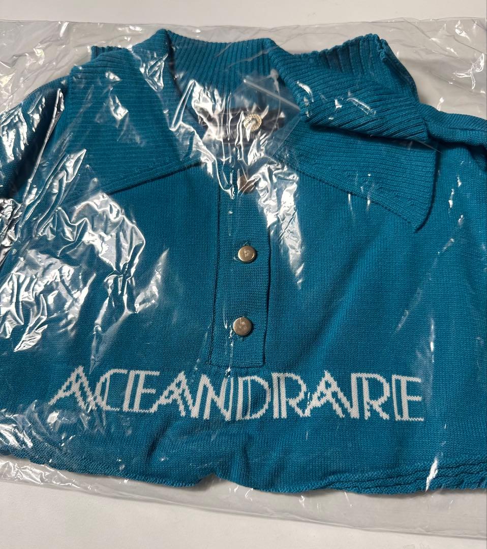ACEANDRARE ウエストリブサマーニット　ターコイズ