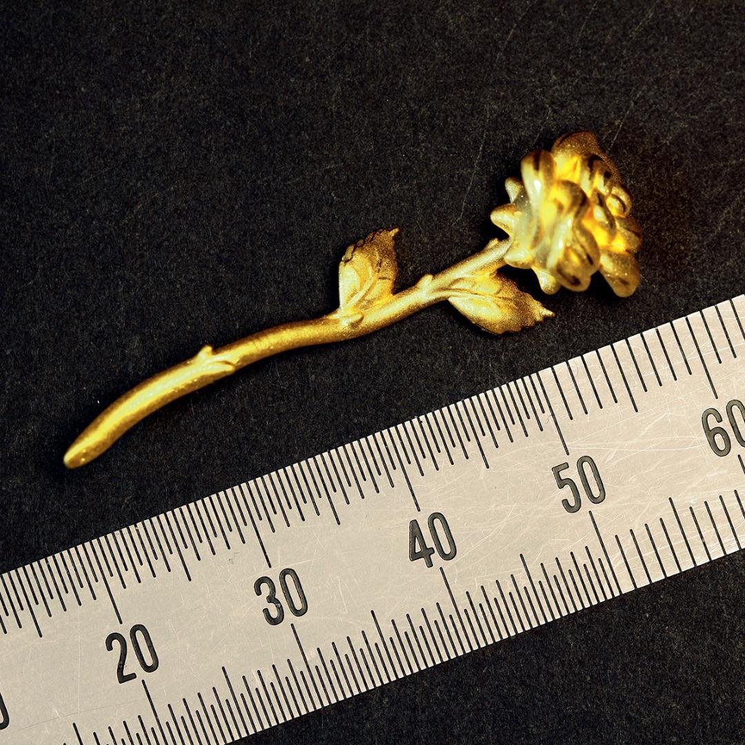 ハッピーアキコK24 純金 薔薇 ローズ 幸運 開運