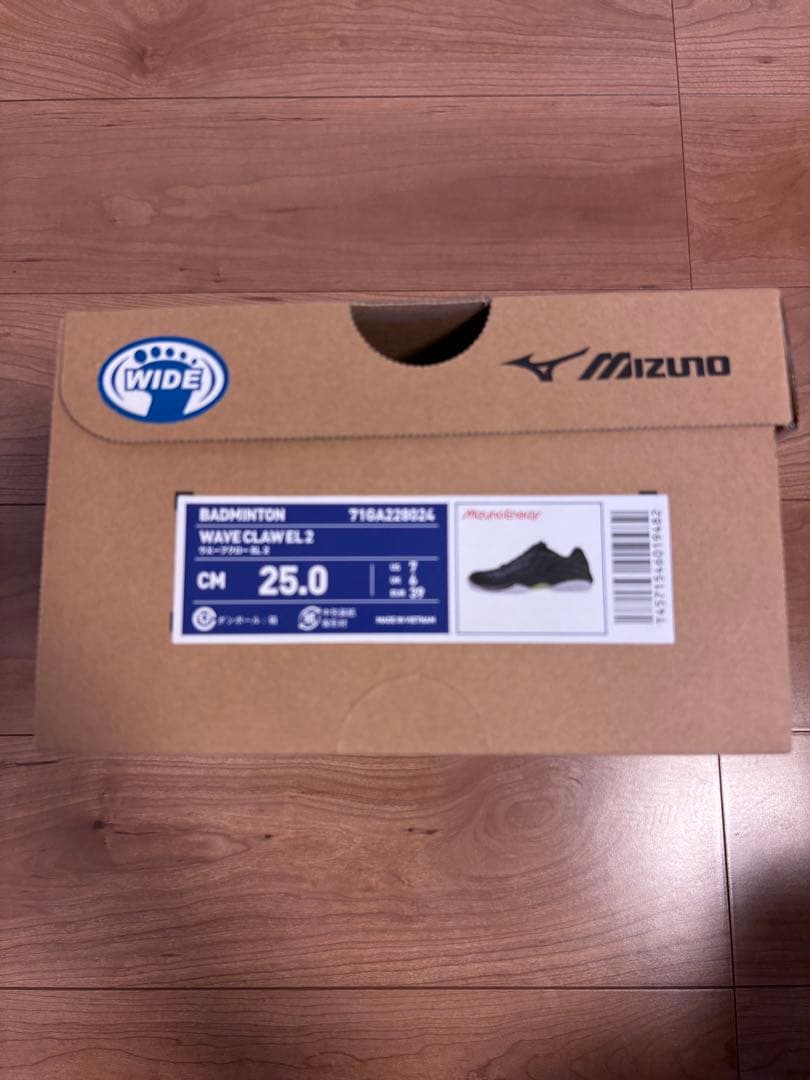 Mizuno Wave Claw 2 バドミントンシューズ 25.0 cm