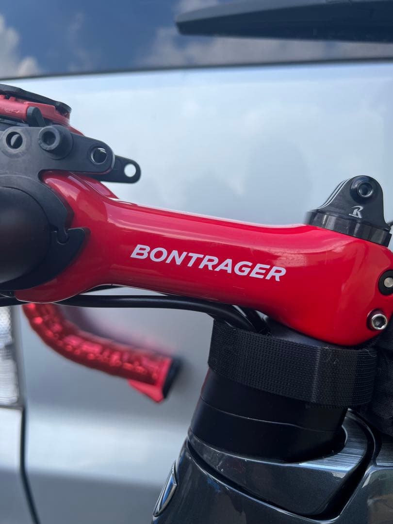 Trek Segafredo赤色カーボンステム　XXX120ミリ　ボントレガー