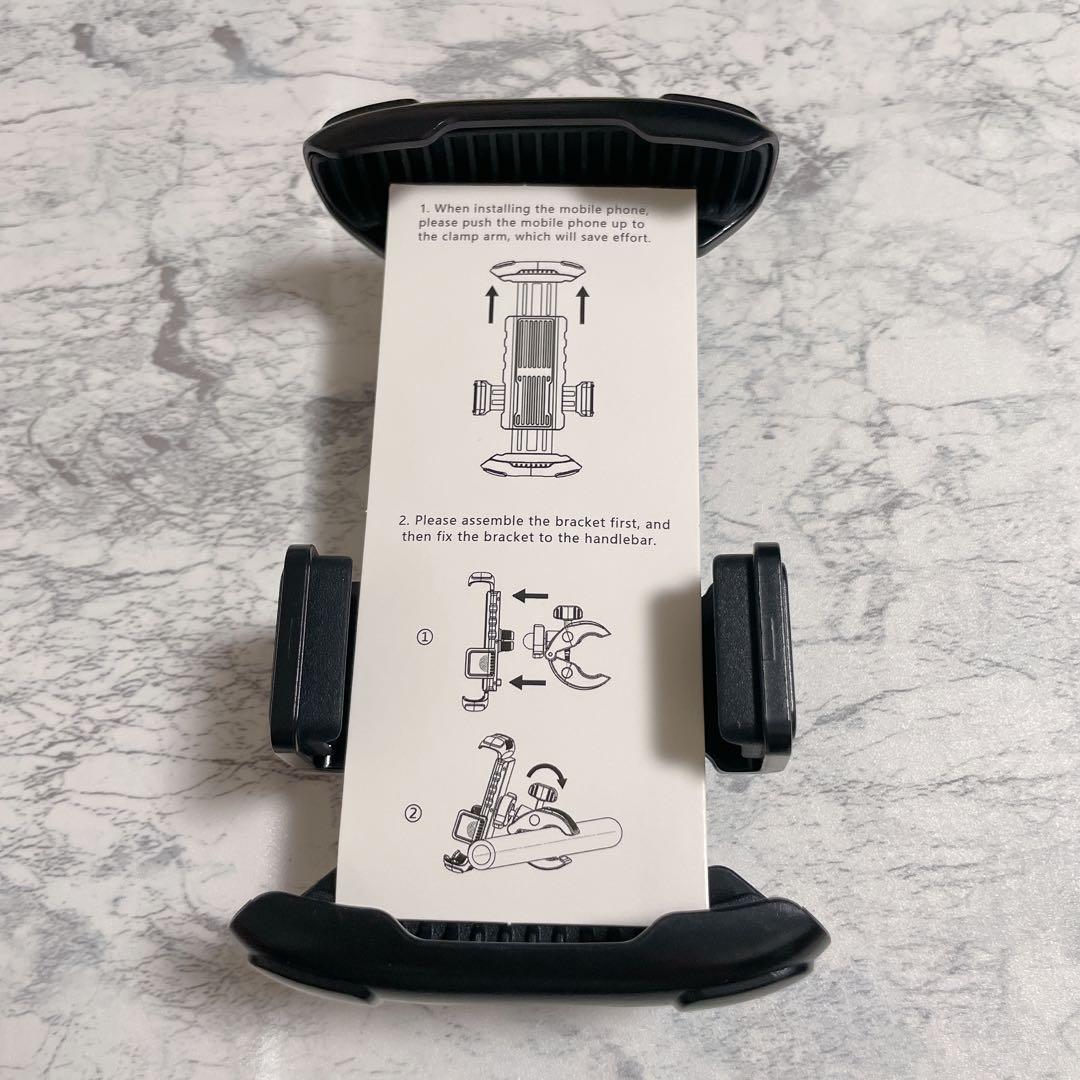 DesertWest バイク自転車 スマホホルダー 360度回転スマホスタンド