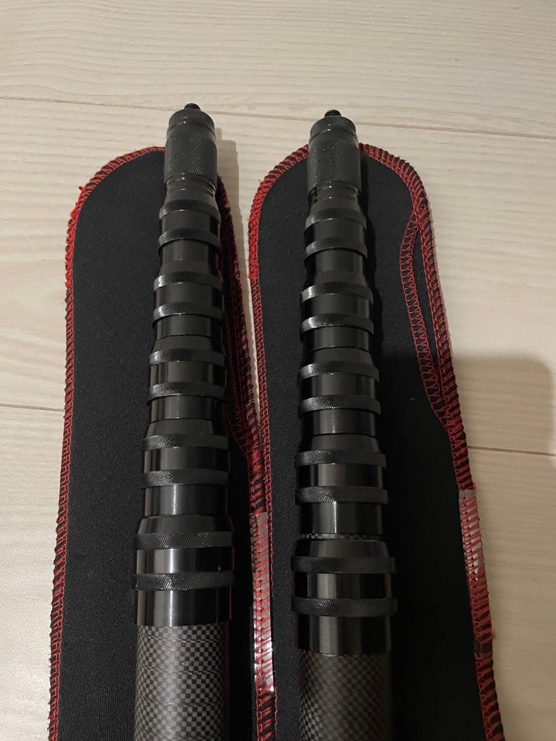 タープポール カーボン 伸縮式 2本セット 軽量 コンパクト 240cm