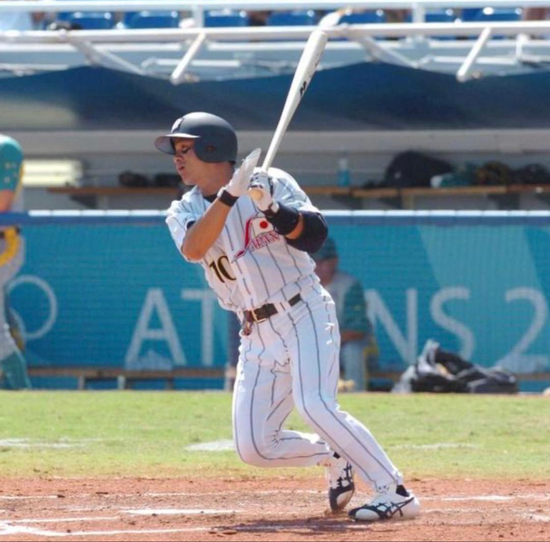 2004アテネ五輪　野球日本代表　谷佳知選手ユニフォーム　ミズノプロ