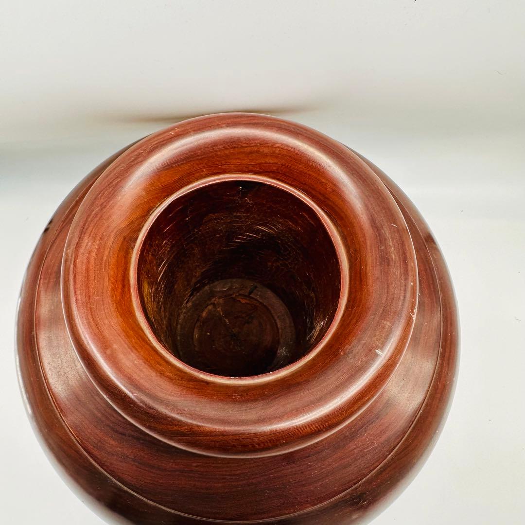 屋久杉　花生　花器　木製　壺　花入　竹工芸　茶壺　天然木