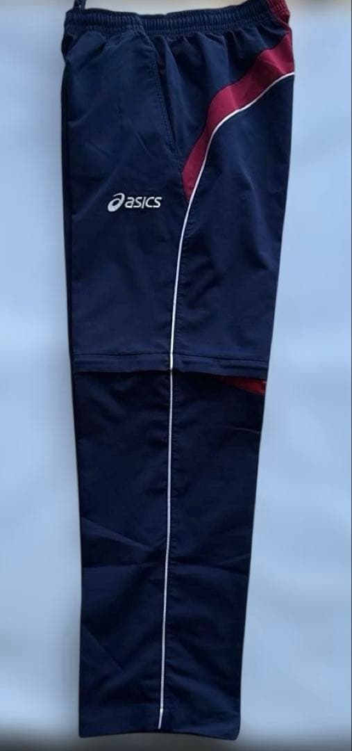 レア　北京2008五輪 日本代表 ASICS公式ジャージパンツ ネイビー赤