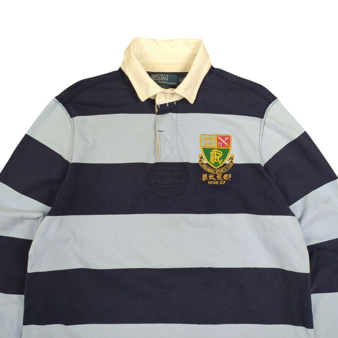 Polo by Ralph Lauren ボーダー ラガーシャツ 長袖 M