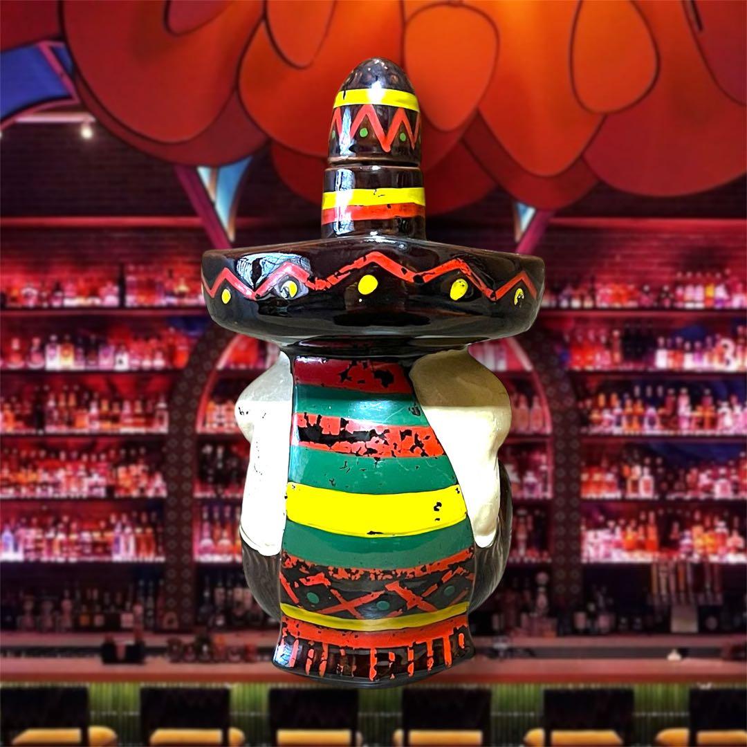 【送料無料❗️レア❗️】メキシカン ハット 酒 陶器 ビンテージ 空き瓶 パンチート