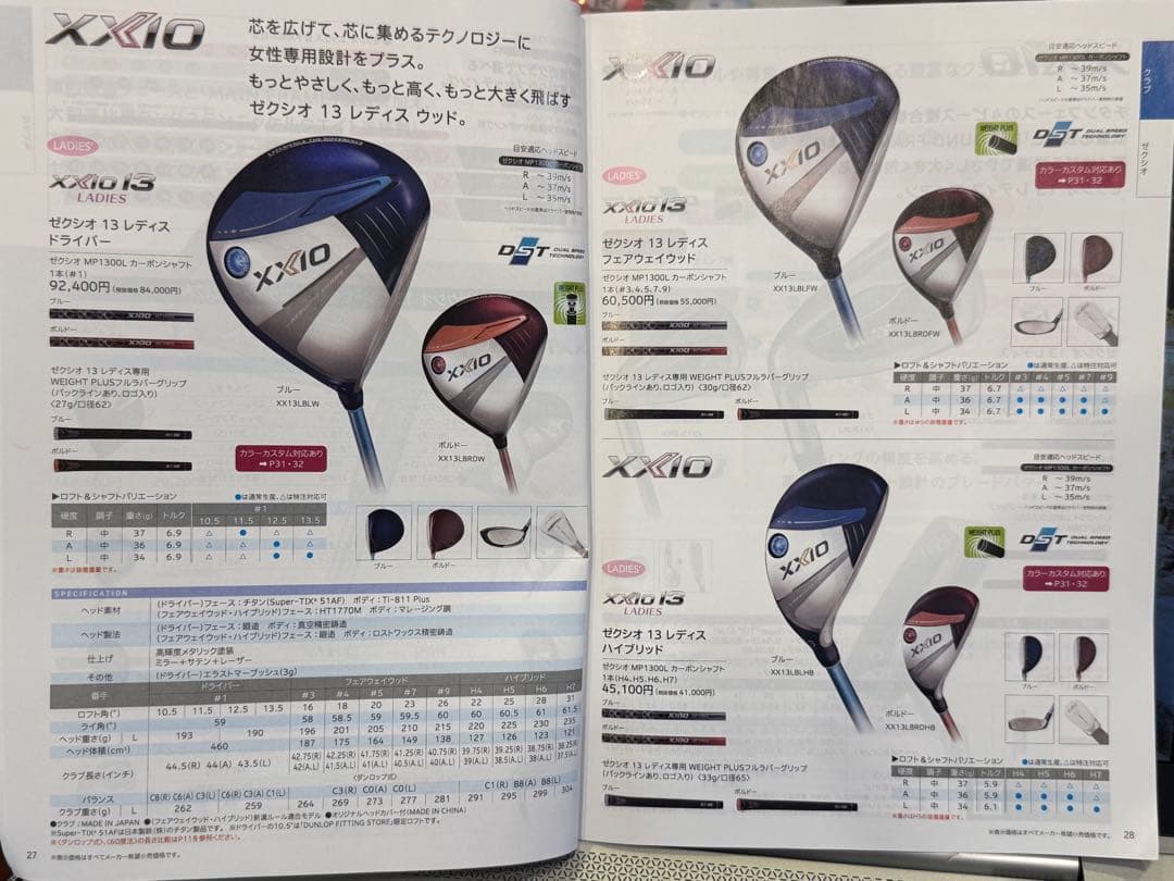 ゼクシオ 13 MP1300 ドライバー XXIO 13 L レディース ブルー