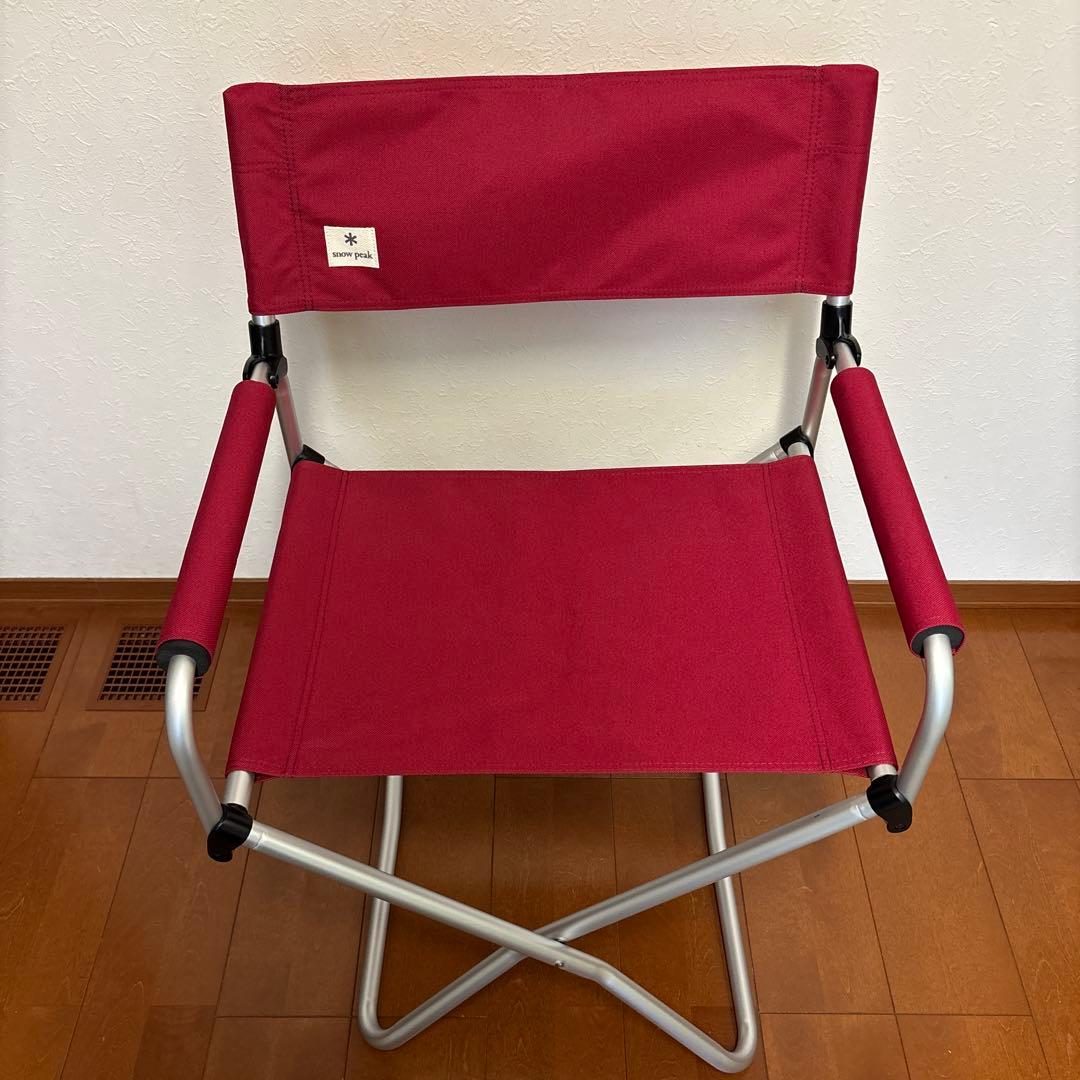 【2個セット】美品  peak スノーピーク FD チェアワイド 赤