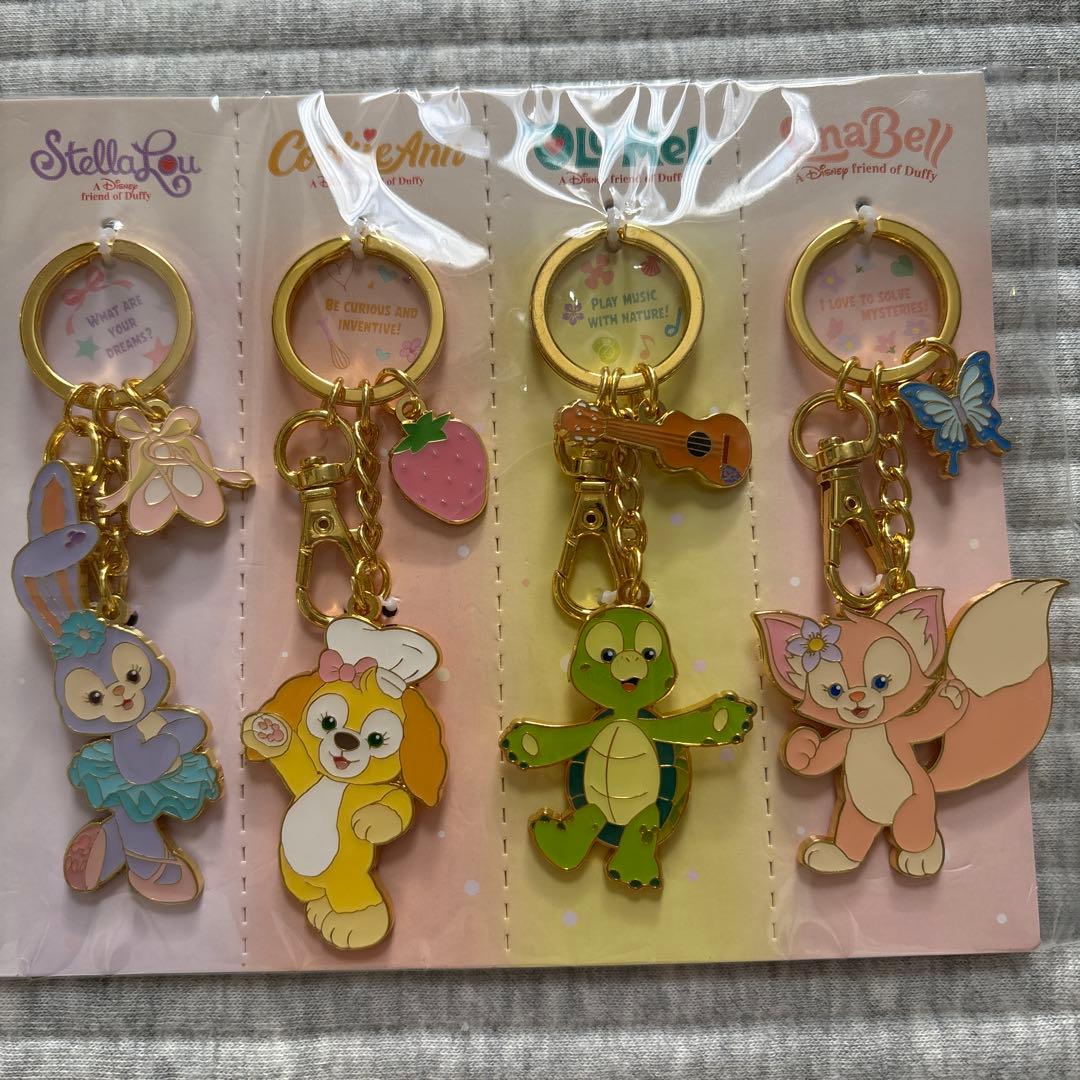 香港ディズニー　ダッフィーフレンズ　キーホルダー　キーチェーン　7点セット