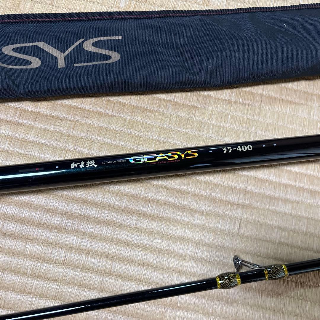 希少　釣竿がまかつGEASYS フィッシングロッド 35-400 専用ケース付き