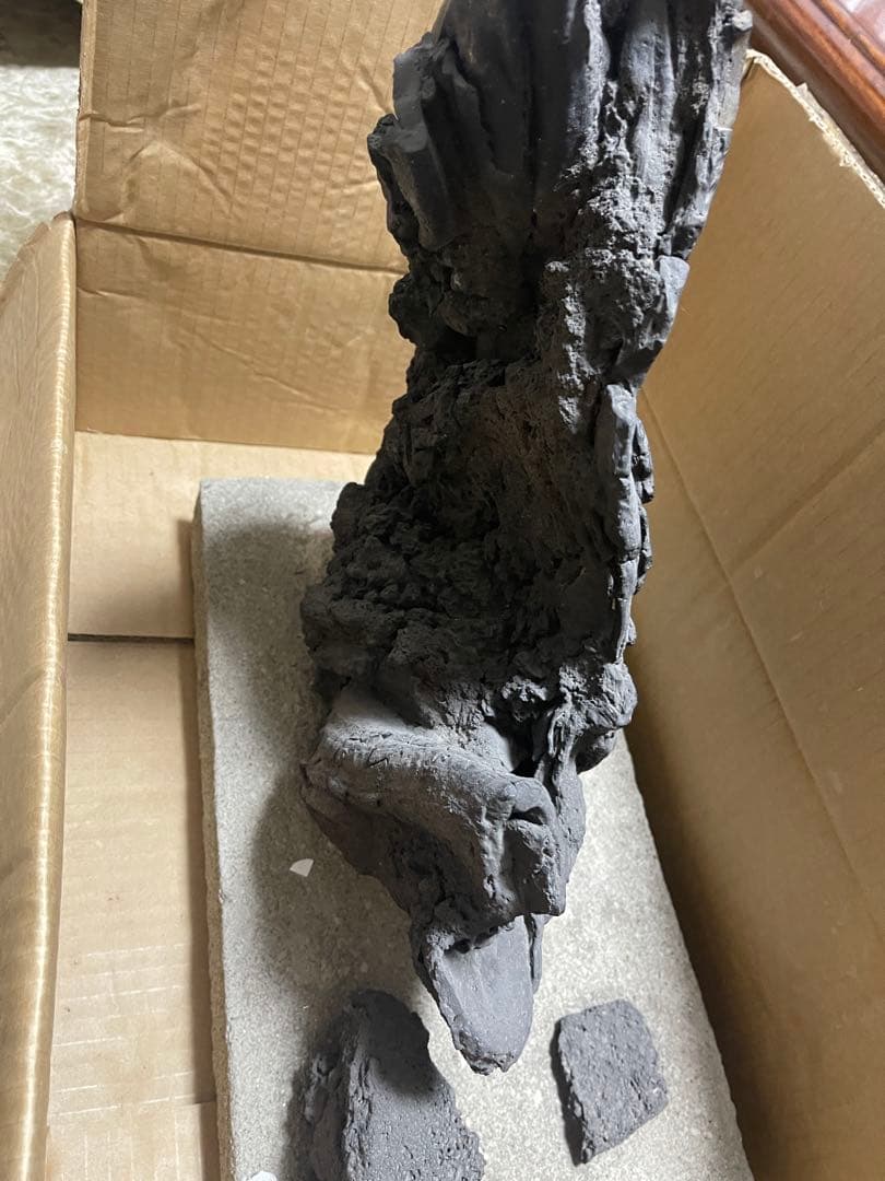 年代物 手作り抽象アート オブジェ / 粘土 彫刻作品 希少品