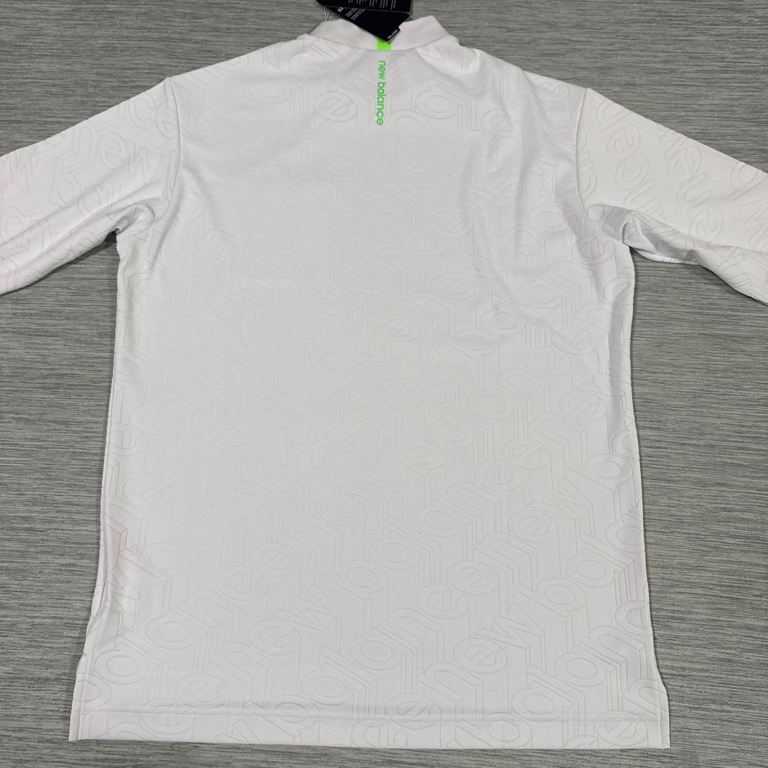 新品　NEW BALANCE GOLF ロゴジャガード　長袖モックネックシャツ