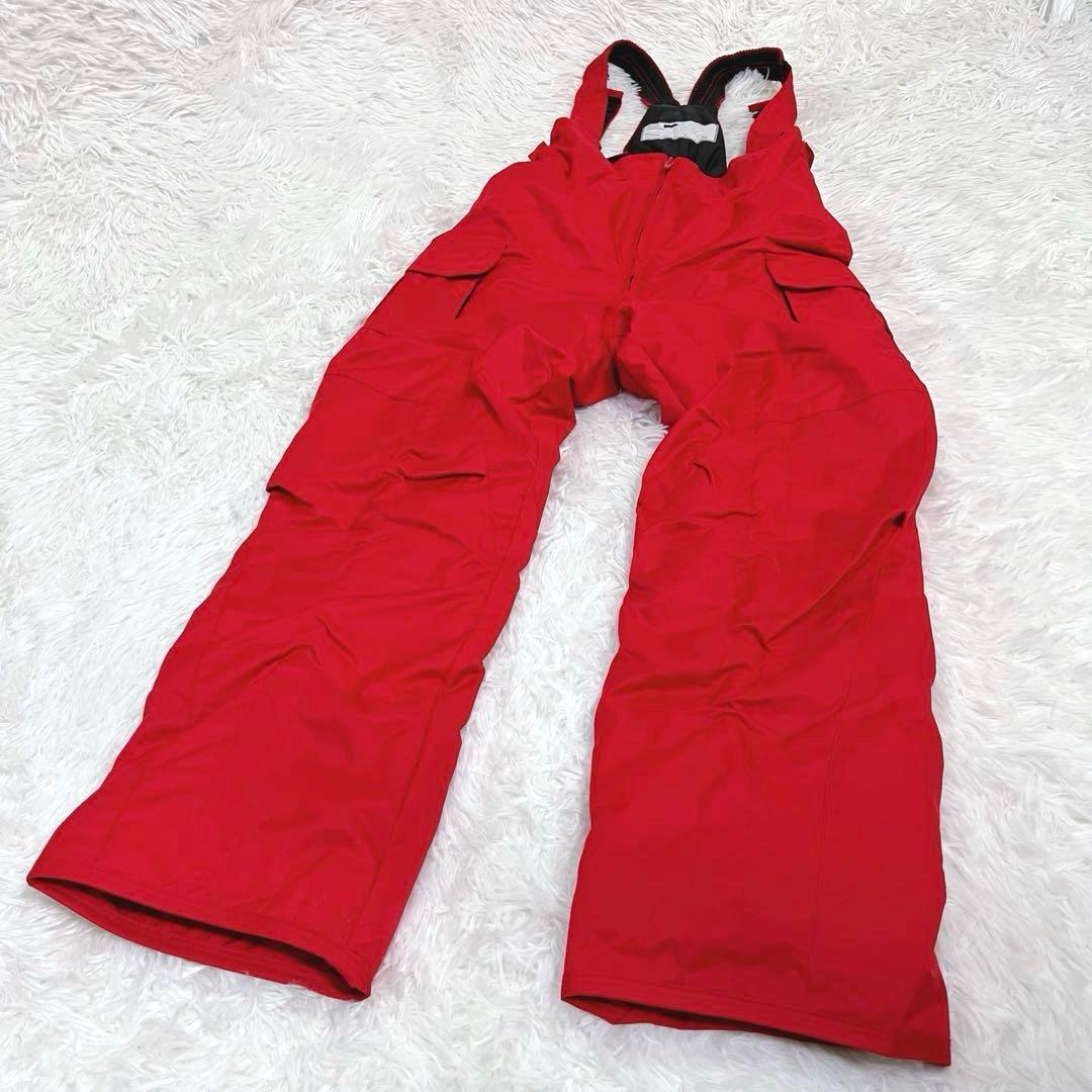 美品 フェニックス スキーウェア上下 140 ジュニア レッド ワッペン 小学生